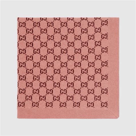 gucci baby blanket pink|Gucci Baby Cotton Blanket With Web .